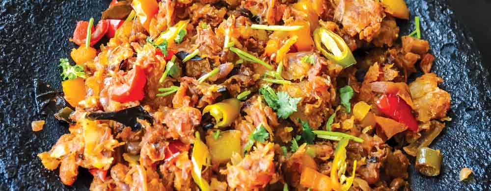 മസാലയിൽ പൊതിഞ്ഞ കൊത്തുപൊറോട്ട