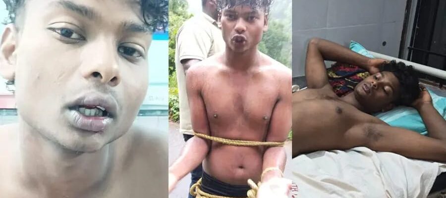 കെട്ടി മർദിച്ചു