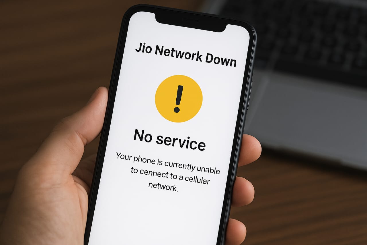 📵 ജിയോ നെറ്റ്‌വർക്ക് ഡൗൺ: തിരുവനന്തപുരം ഉൾപ്പെടെ വിവിധയിടങ്ങളിൽ സേവനം നിലച്ചു!