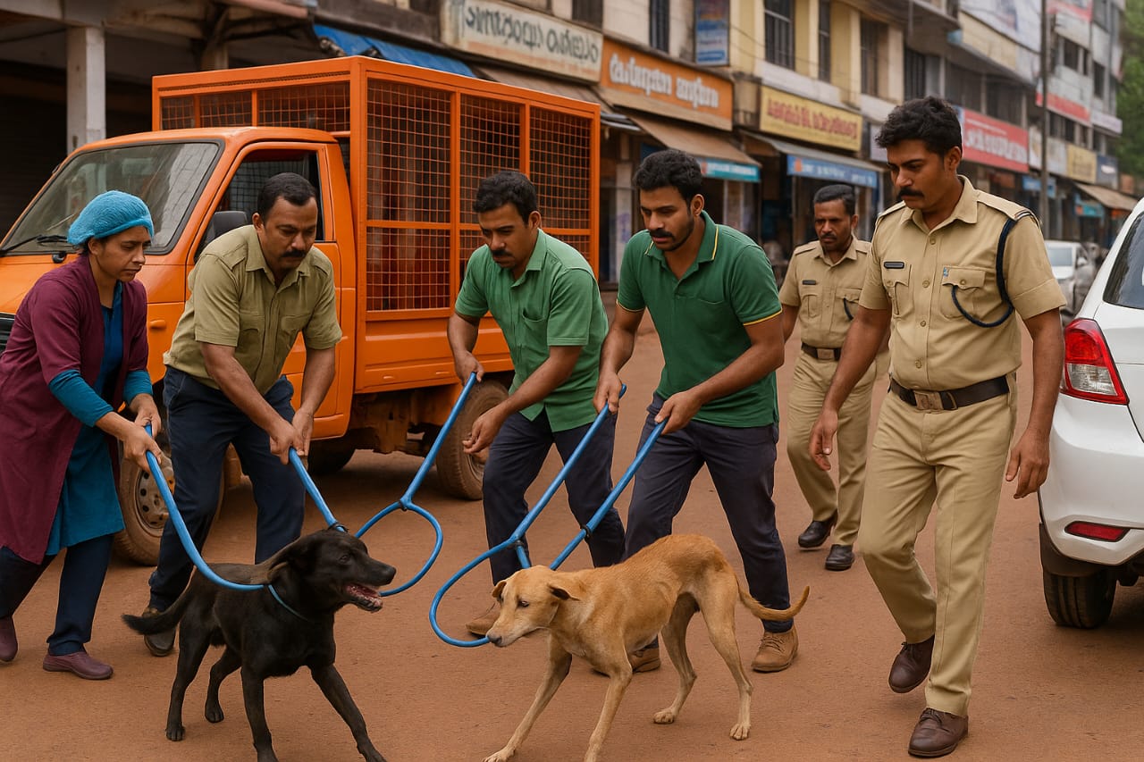 നഗരവാസികളെ ഭീതിയിലാക്കിയ തെരുവുനായകൾക്ക് പിടിയിലാകാൻ സമയം