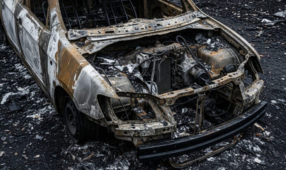 കാർ പൊട്ടിത്തെറിച്ച് അപകടം