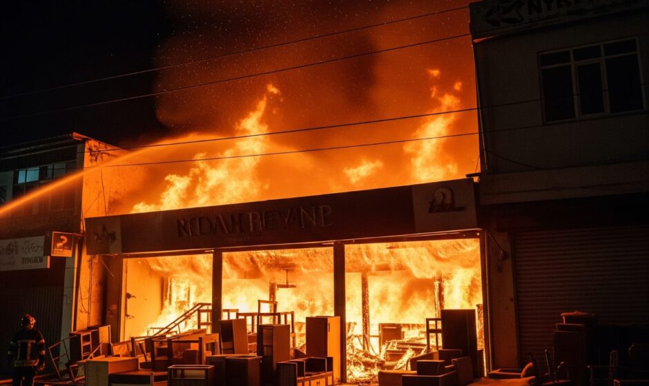 കൊച്ചിയിലെ ഫർണീച്ചർ കടയ്ക്ക് തീപിടിച്ചു; വൻ നാശനഷ്ടം