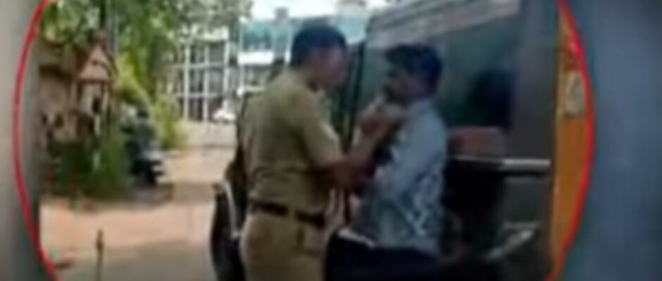 ഡ്രൈവറുടെ മുഖത്തടിച്ചതിന് നടപടി