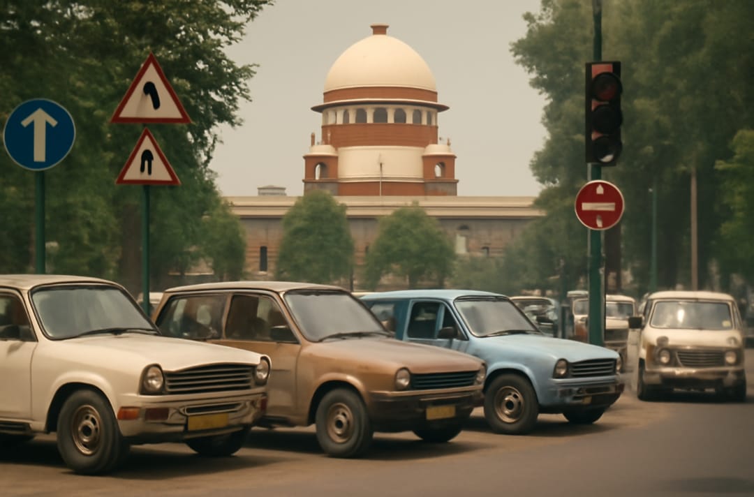 ഡൽഹി – പഴയ കാറുകളെ പിടിച്ചെടുക്കാതിരിക്കുന്ന സുപ്രീം കോടതി ഉത്തരവ്10 വയസ്സ് പഴക്കമുള്ള ഡീസൽ മോട്ടോറുകളുടെ‍, 15 വയസ്സ് പഴക്കമുള്ള പെട്രോൾ മോട്ടോറുകളുടെ ഉടമകൾക്കെതിരെ തിരുമാനമില്ലാതെ നടപടി സ്വീകരിക്കരുതെന്ന് സുപ്രീം കോടതി സ്റ്റേ പുറത്തിറക്കി.