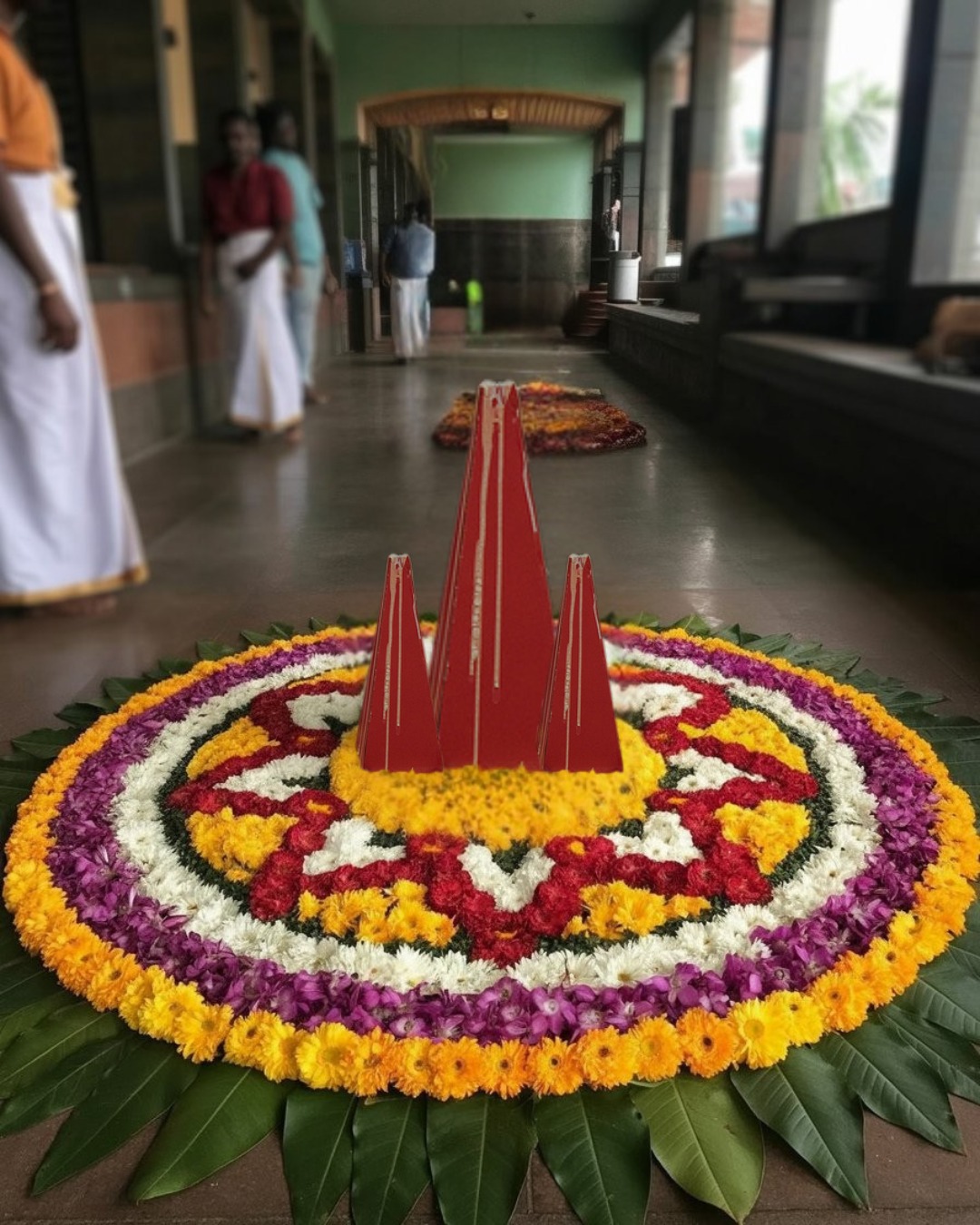 ഓണനാളുകൾക്ക് തിരിതെളിയിച്ച് അത്തം; ഇനി പത്തുനാൾ പൂക്കളം തീർക്കാം