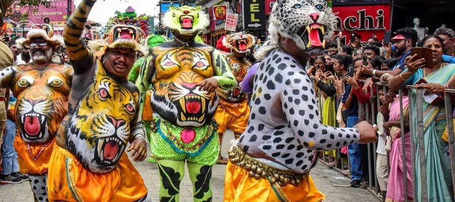 പുലിക്കളി' ആവേശം: