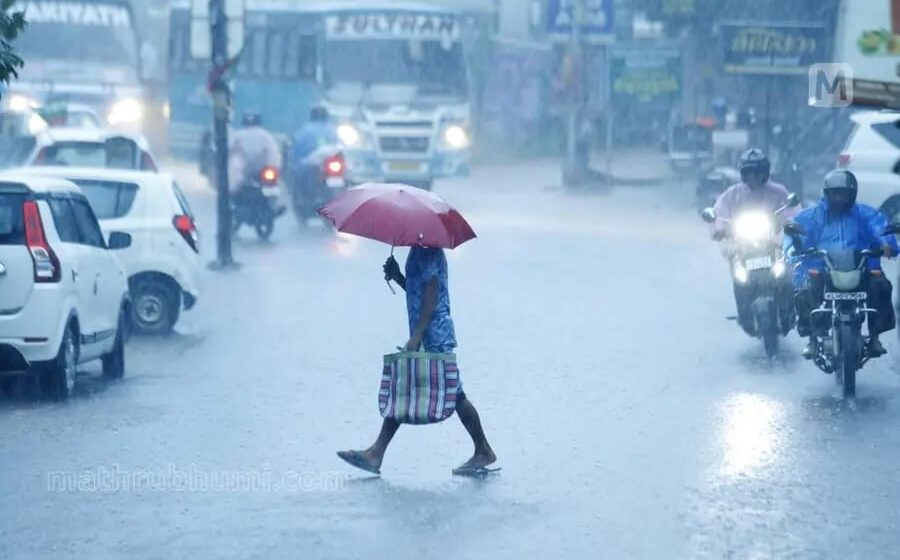 ​സംസ്ഥാനത്ത് മഴ കനക്കുന്നു; എട്ട് ജില്ലകളിൽ യെല്ലോ അലർട്ട്