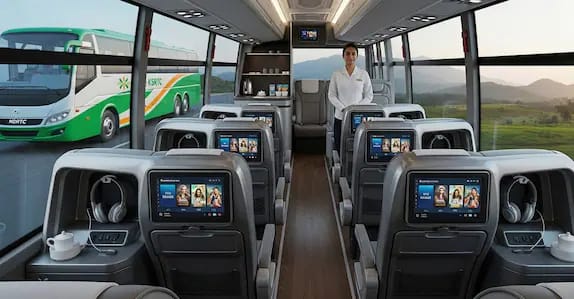 ​ഡ്രൈവർക്കൊപ്പം ബസ് ഹോസ്റ്റസ്, വ്യക്തിഗത ടിവി, ചാർജിങ് സൗകര്യം; ബിസിനസ് ക്ലാസുമായി കെഎസ്ആർടിസി