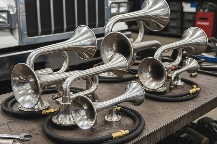 റോഡ് റോളർ കുടുങ്ങി; എയർ ഹോൺ നീക്കി, പൊല്യൂഷൻ സർട്ടിഫിക്കറ്റ് ഇല്ലെങ്കിൽ പൂട്ടും