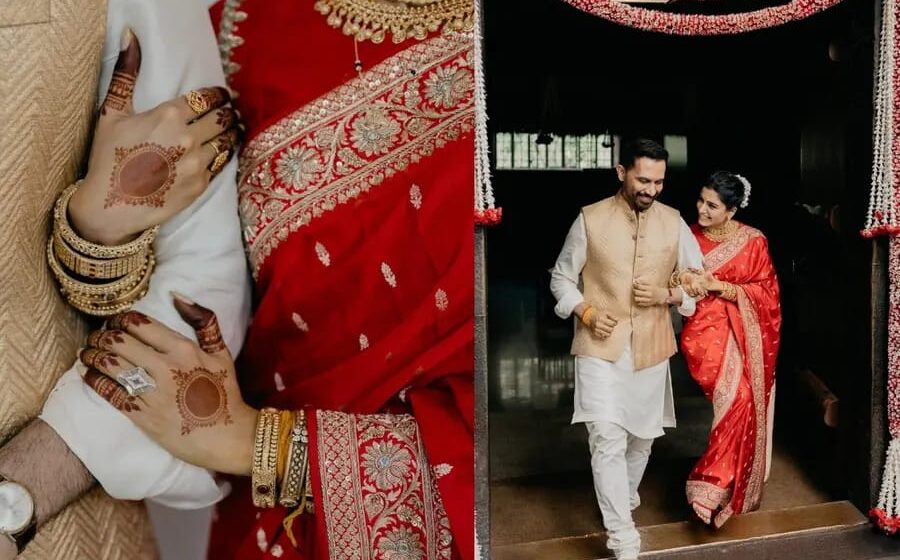 രാജിന്റെ തോളോട് ചേര്‍ന്ന് സാമന്ത, ചുവപ്പ് സാരിയില്‍ സുന്ദരിയായി നടി;