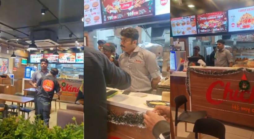 സാൻഡ്‌വിച്ചിൽ ചിക്കൻ കുറഞ്ഞതിന് തർക്കം; വിദ്യാർത്ഥികളെ കത്തി കാട്ടി ഭീഷണിപ്പെടുത്തി മാനേജർ