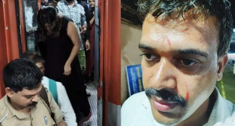 ട്രെയിനിൽ നാടകം: റിസർവ്ഡ് കോച്ചിൽ യാത്ര ചോദ്യം ചെയ്ത ടിടിഇ-യെ യുവതി മർദിച്ചു