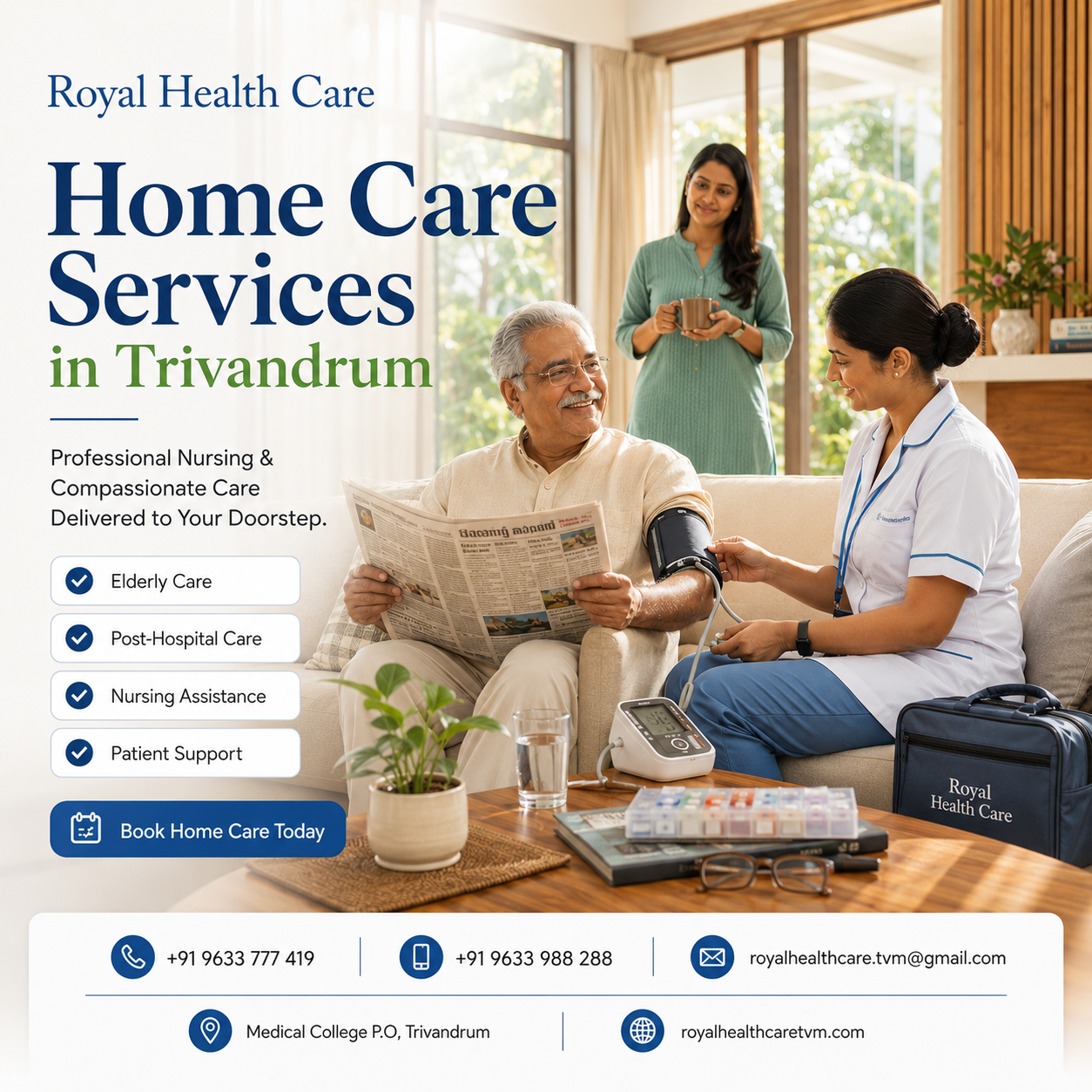 best home care services in trivandrum