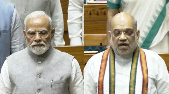  നരേന്ദ്രമോദിയും അമിത് ഷായും സഭയിൽ; വന്ദേമാതരത്തോടെ വർഷകാല സമ്മേളനത്തിന് സമാപനം