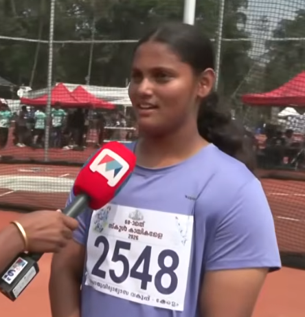ഡിസ്‌കസ് ത്രോയിൽ തങ്കനേട്ടവുമായി കണ്ണൂരിന്റെ അൻവിക
