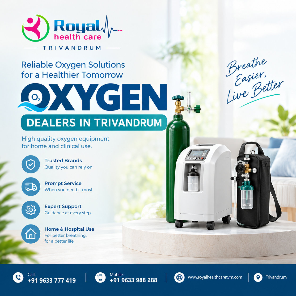 best oxygen dealers in trivandrum