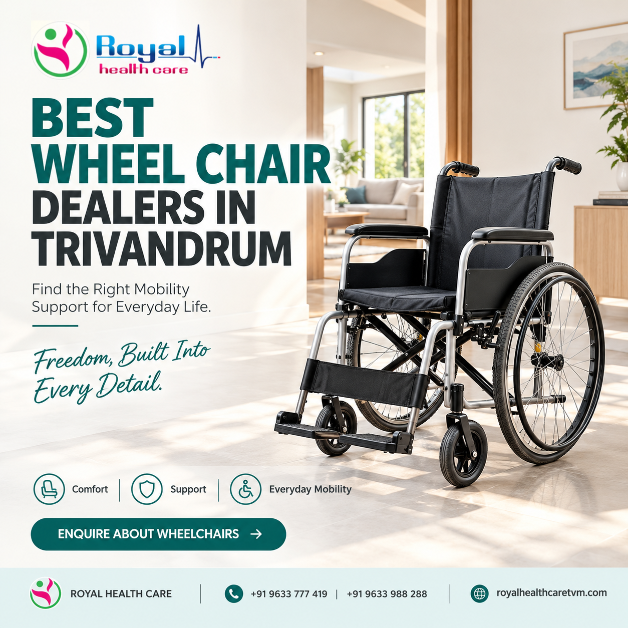 best wheel chair dealers in trivandrum
