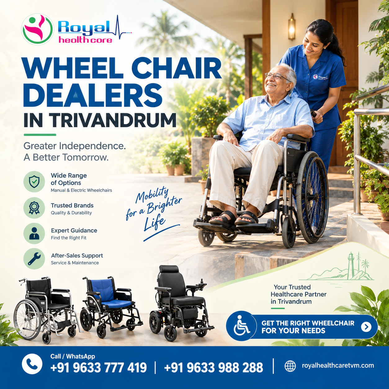 best wheel chair dealers in trivandrum