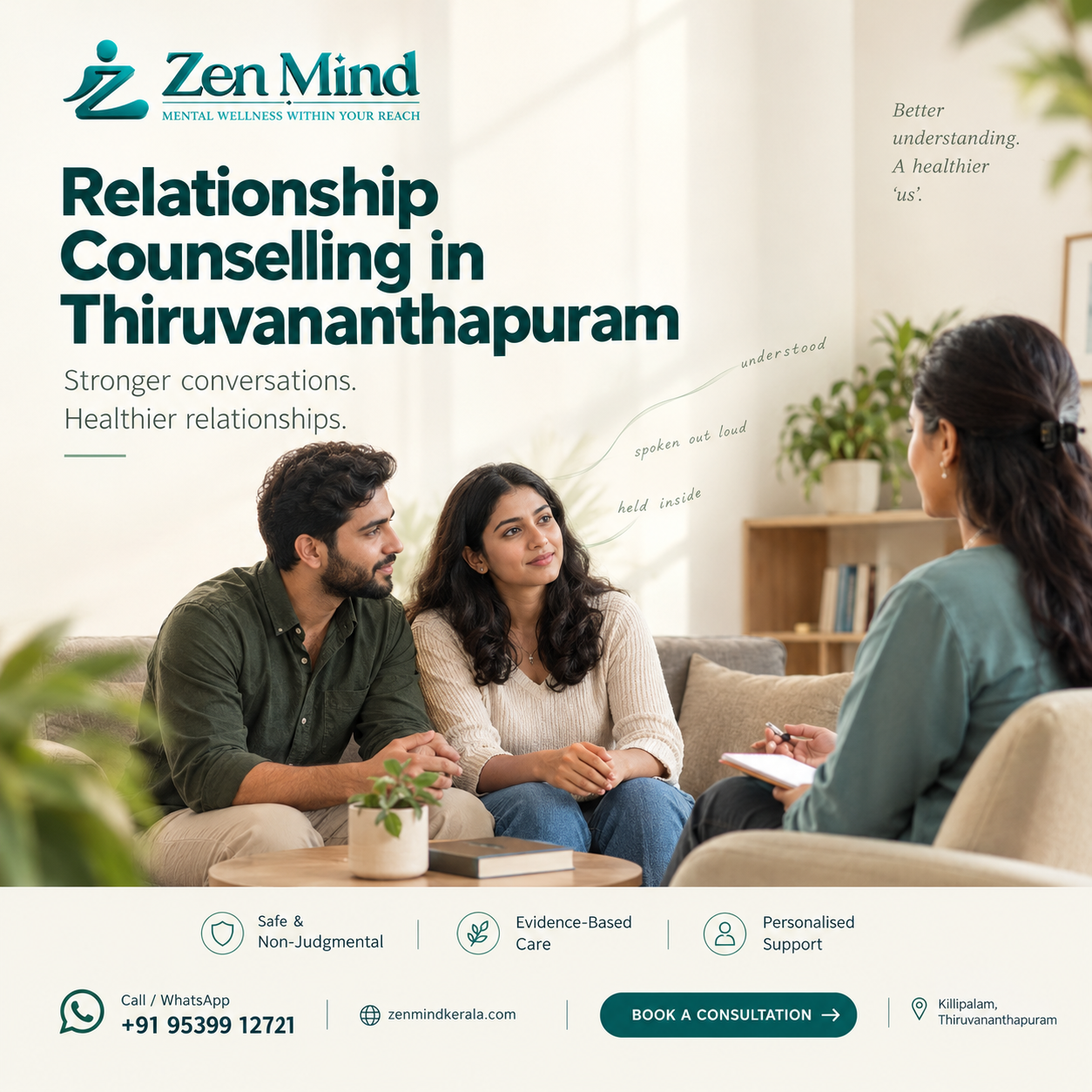 best relationship counselling in trivandrum