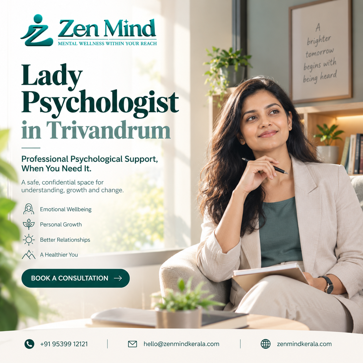 best lady psychologist in trivandrum