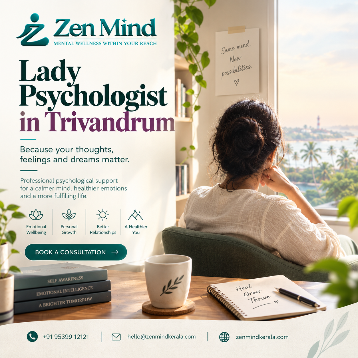 best lady psychologist in trivandrum